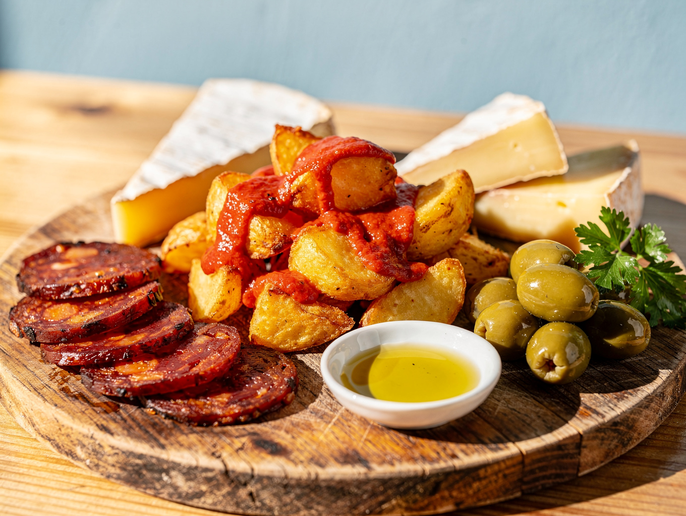 Traditional Spanish dining experience with tapas and regional wine